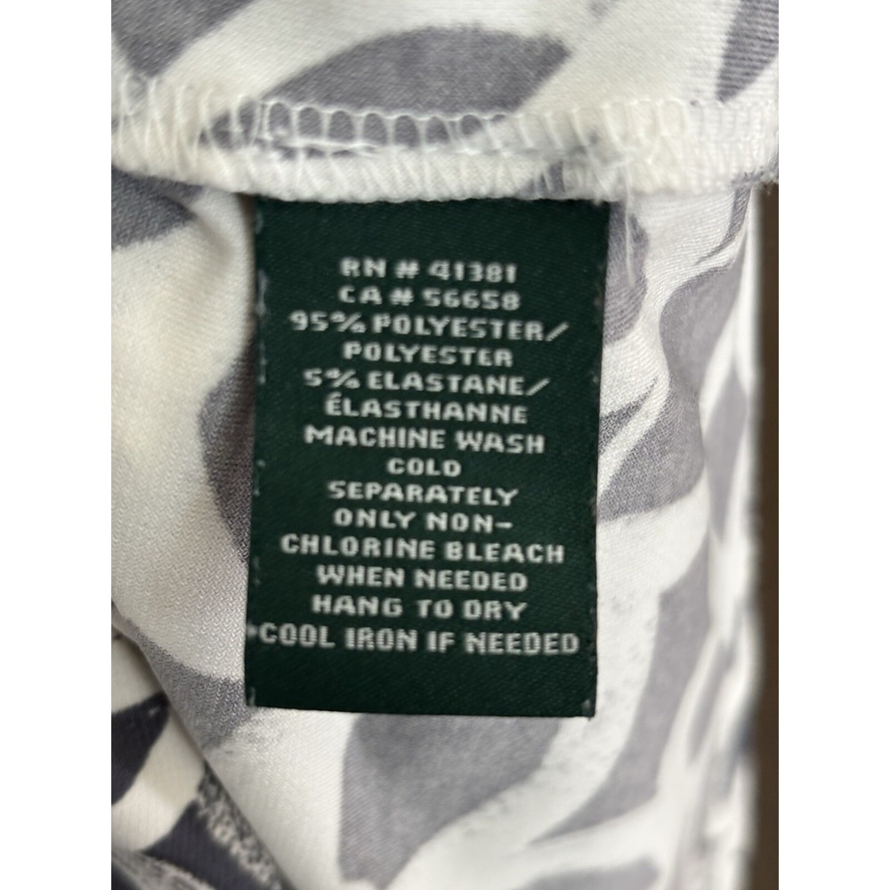 LAUREN RALPH LAUREN Slinky Stretch Shirred Surplice Dress‎ Size 12 Gray Midi - Picture 7 of 12